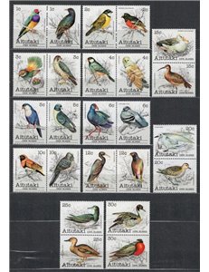 AITUTAKI 1981 Fauna, uccelli 24v MNH**