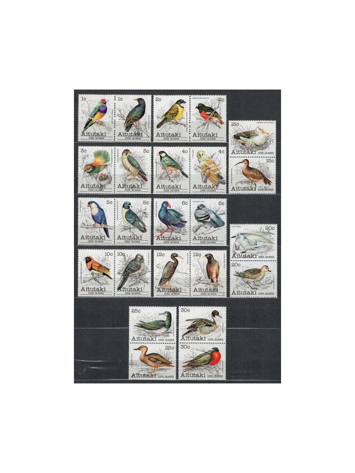 AITUTAKI 1981 Fauna, uccelli 24v MNH**