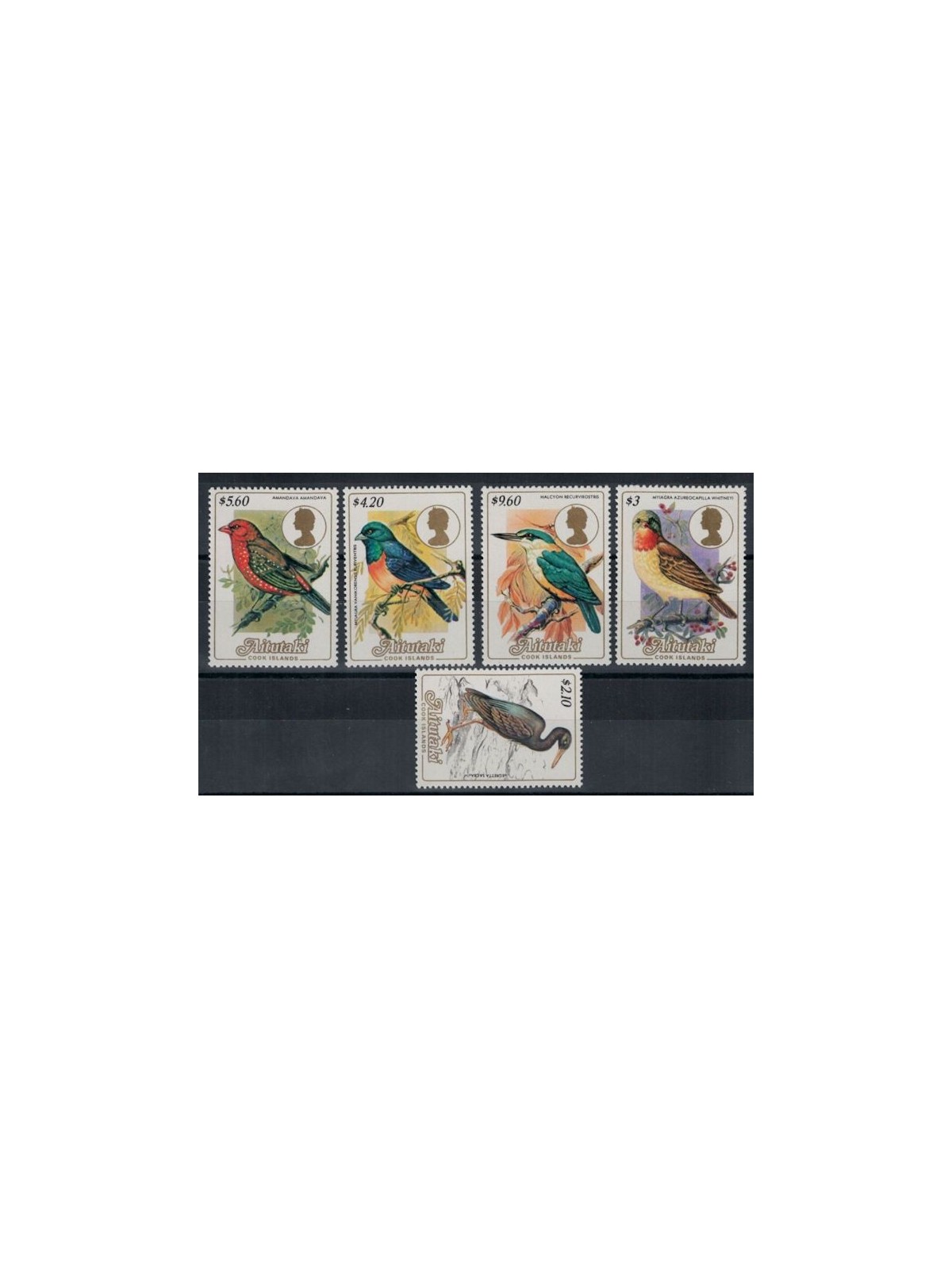 AITUTAKI 1984 Fauna, uccelli 5v MNH**