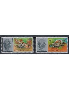 AITUTAKI 1975 Conchiglie 2v MNH**