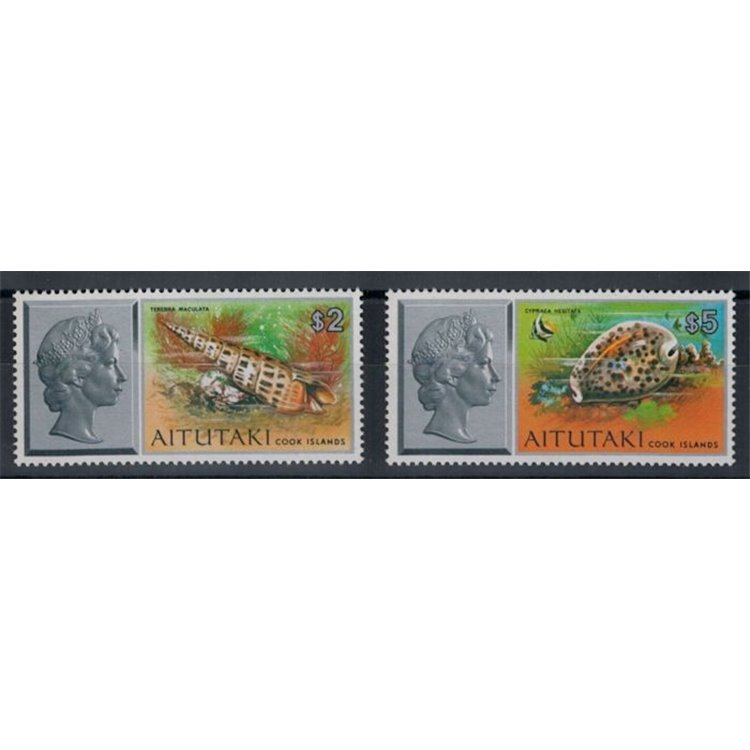 AITUTAKI 1975 Shells 2v MNH**