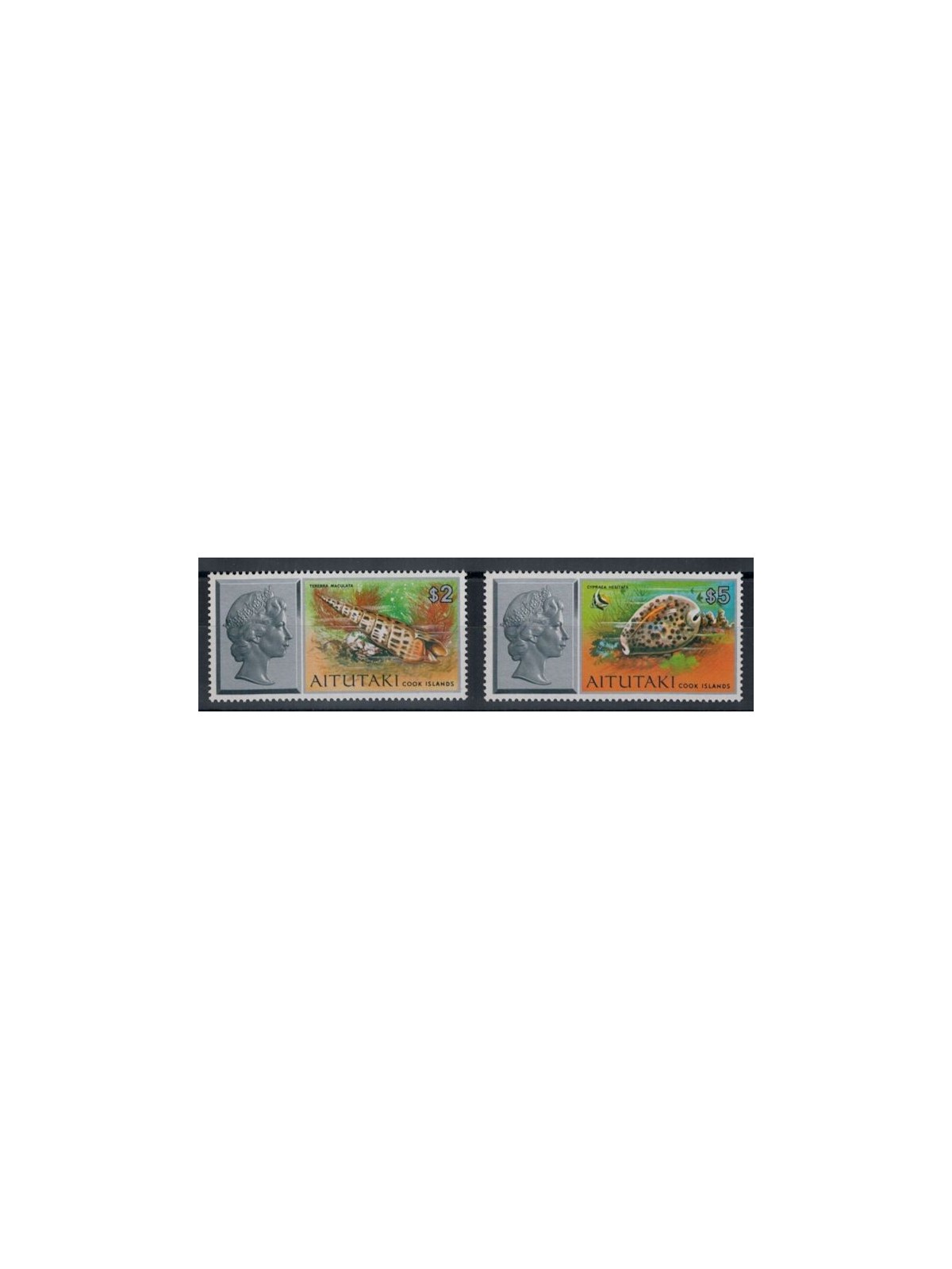 AITUTAKI 1975 Shells 2v MNH**