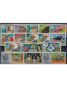 AITUTAKI 1978-80 Francobolli di Servizio (OHMS) 16v MNH**