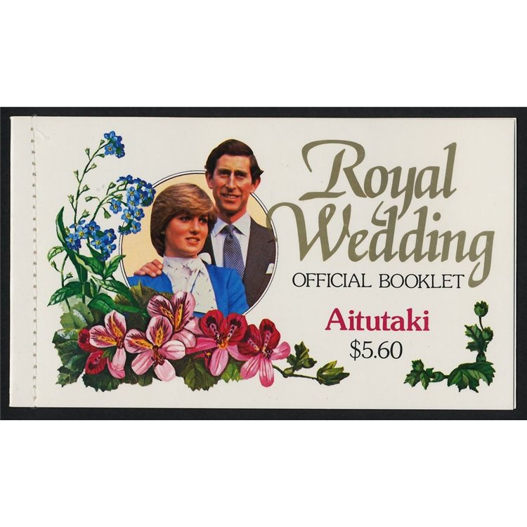 AITUTAKI 1981 Charles and Diana, Royal Wedding booklet MNH**