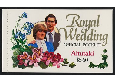 AITUTAKI 1981 Charles and Diana, Royal Wedding booklet MNH**
