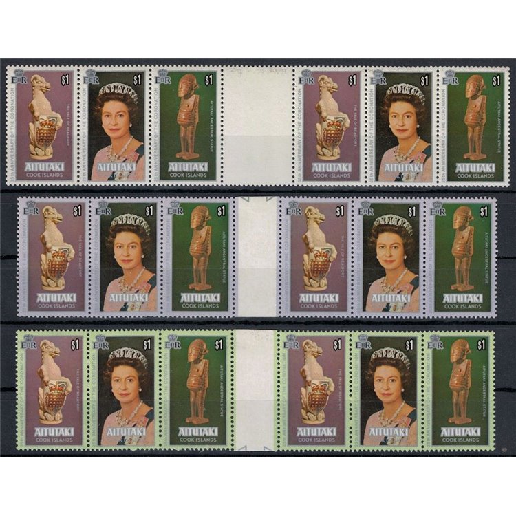 AITUTAKI 1978 Silver Jubilee 18v MNH**