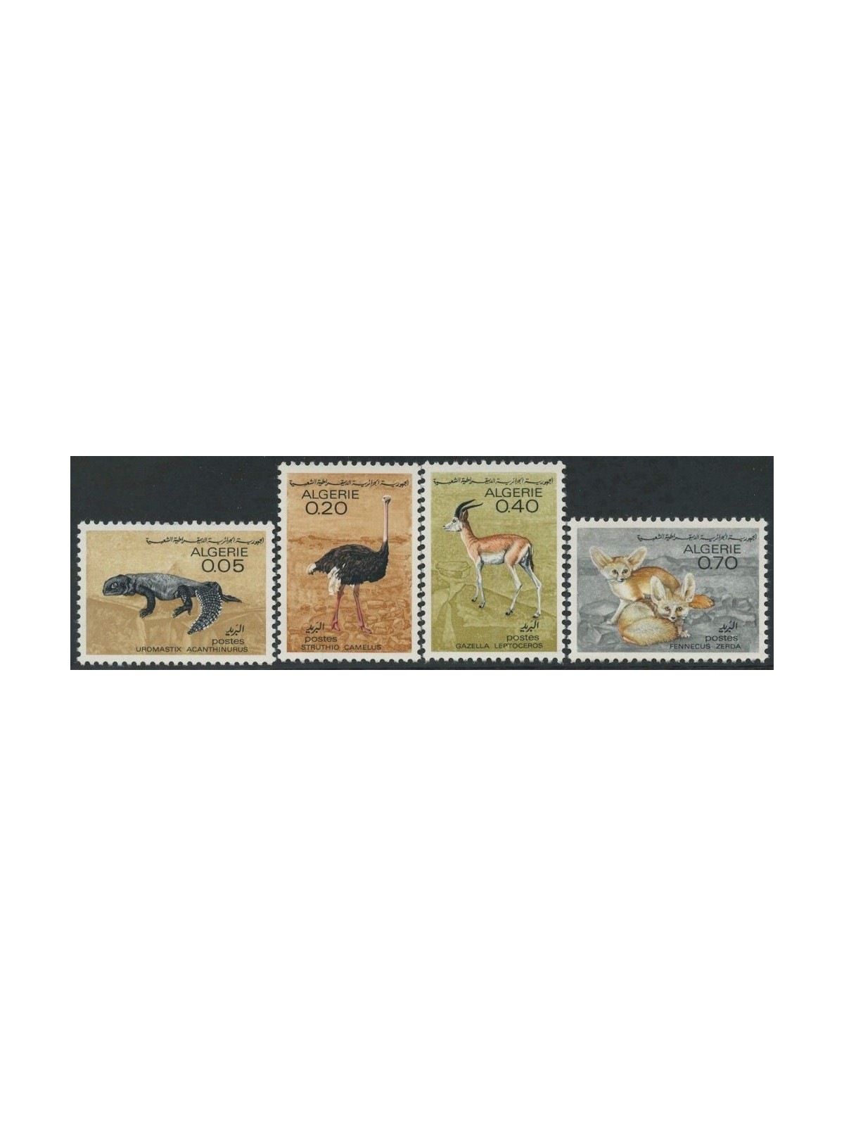 ALGERIA 1967 Saharan fauna 4v MNH**