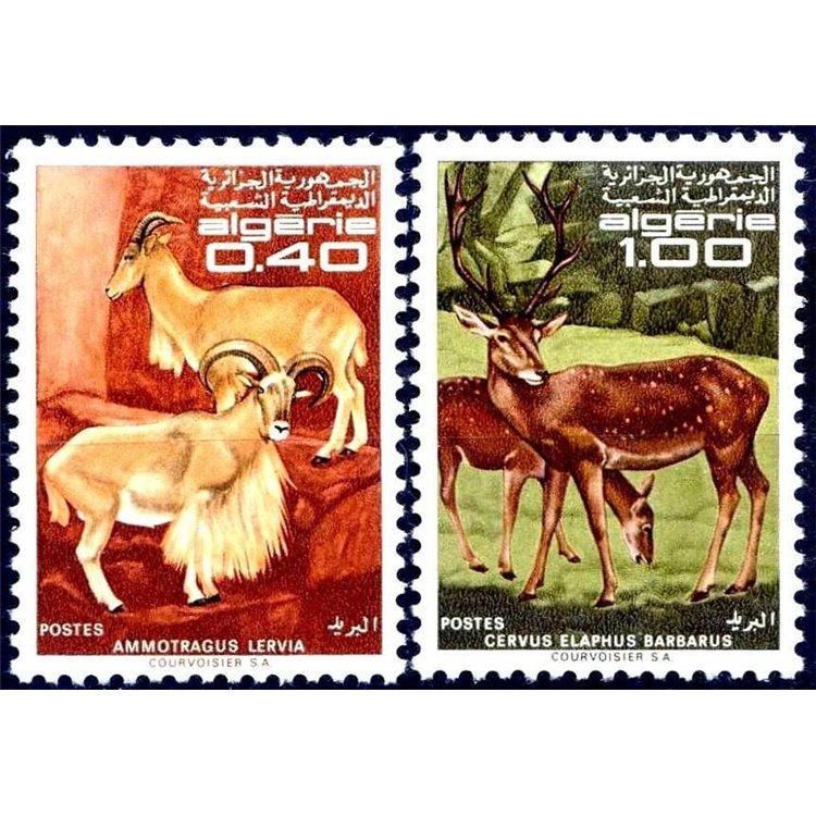 ALGERIA 1968 Fauna, animals 2v MNH**
