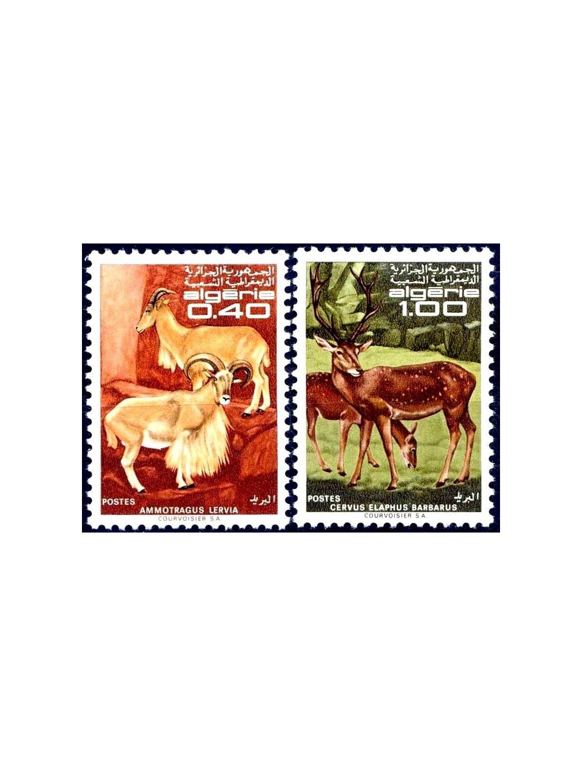 ALGERIA 1968 Fauna, animali 2v MNH**