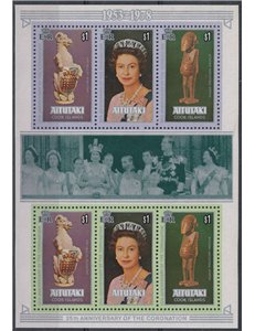 AITUTAKI 1978 Silver Jubilee BF MNH**
