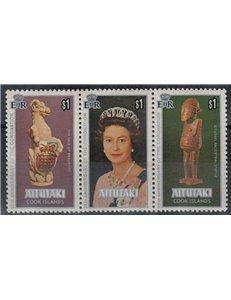 AITUTAKI 1978 Silver Jubilee 3v MNH**
