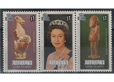 AITUTAKI 1978 Silver Jubilee 3v MNH**