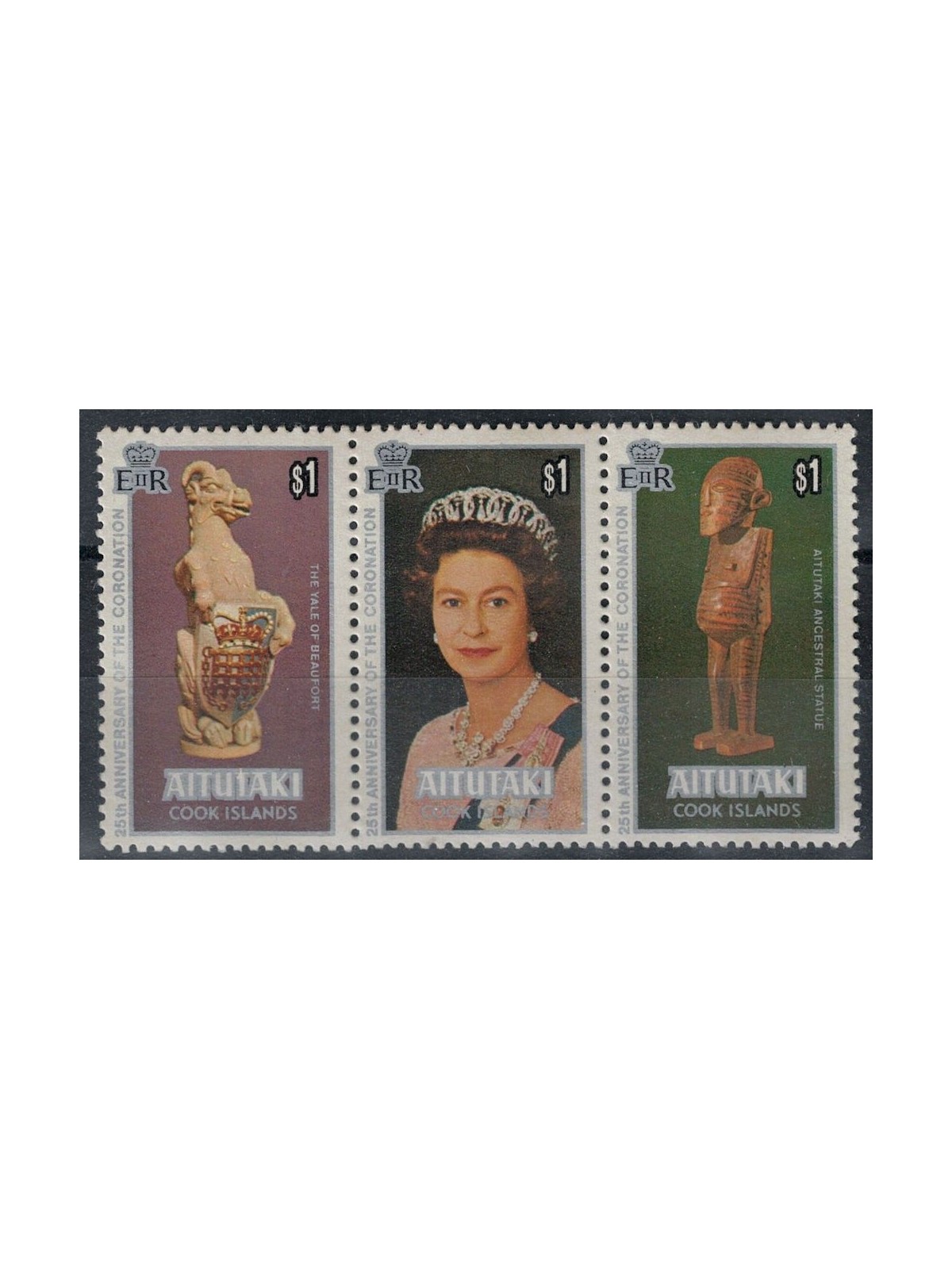 AITUTAKI 1978 Silver Jubilee 3v MNH**
