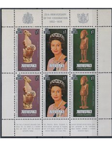 AITUTAKI 1978 Silver Jubilee MF MNH**