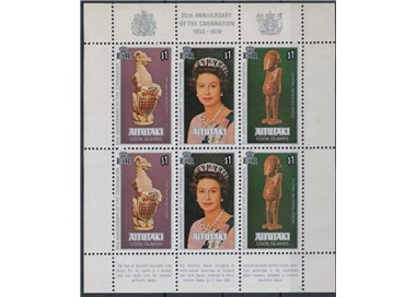 AITUTAKI 1978 Silver Jubilee m/s MNH**