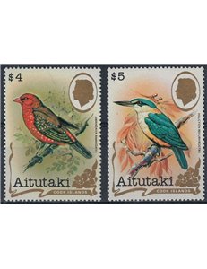 AITUTAKI 1982 Uccelli del Pacifico (V) 2v MNH**