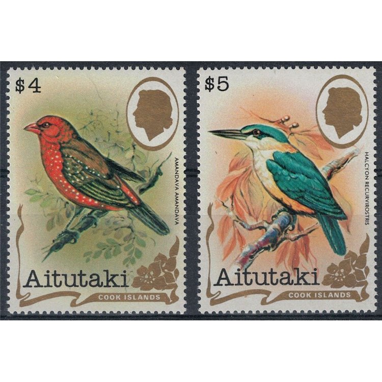 AITUTAKI 1982 Uccelli del Pacifico (V) 2v MNH**