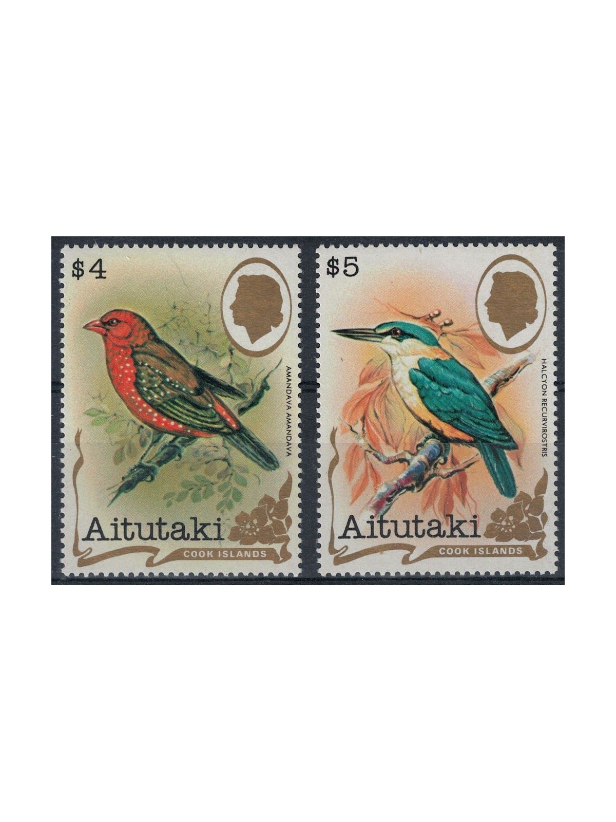 AITUTAKI 1982 Birds of the Pacific (V) 2v MNH**