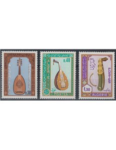 ALGERIA 1968 Musical instruments 3v MNH**