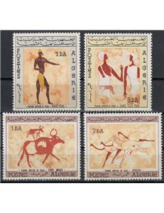 ALGERIA 1966 Pitture rupestri del Tassili 4v MNH**