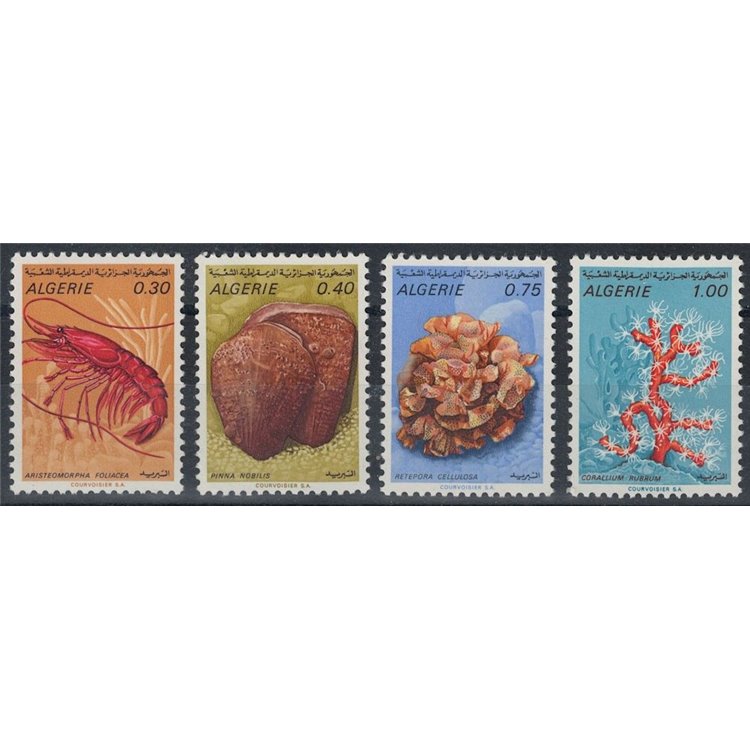 ALGERIA 1970 Marine fauna 4v MNH**