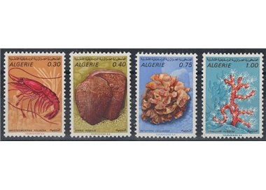 ALGERIA 1970 Fauna marina 4v MNH**