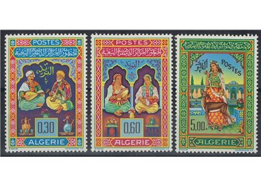 ALGERIA 1965 Miniatures by Mohammed Racim 3v MNH**