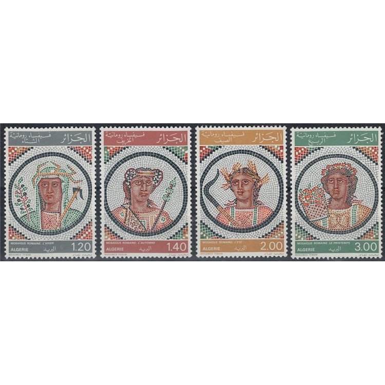 ALGERIA 1977 Mosaici romani 4v MNH**
