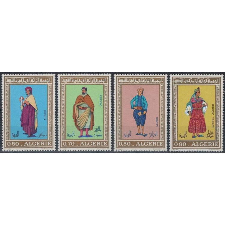 ALGERIA 1971 Algerian costumes 4v MNH**