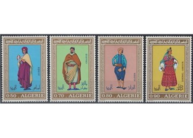 ALGERIA 1971 Costumi algerini 4v MNH**