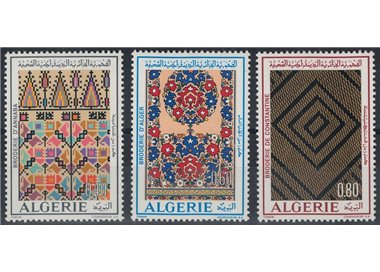 ALGERIA 1973 Ricami algerini 3v MNH**