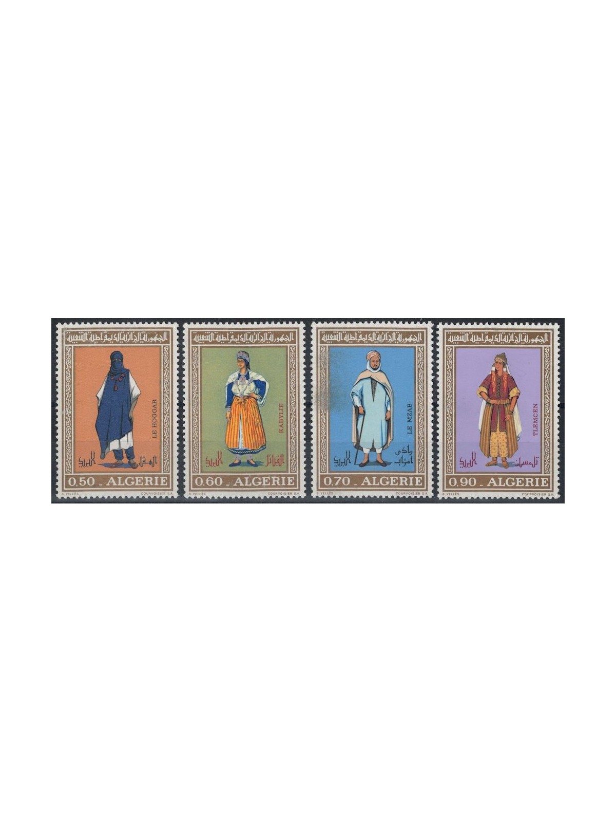 ALGERIA 1972 Algerian costumes 4v MNH**