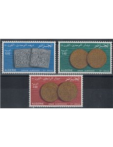 ALGERIA 1977 Monete antiche 3v MNH**