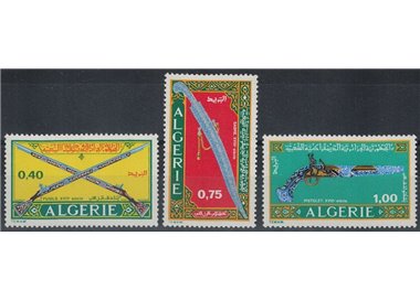 ALGERIA 1970 Algerian weapons 3v MNH**