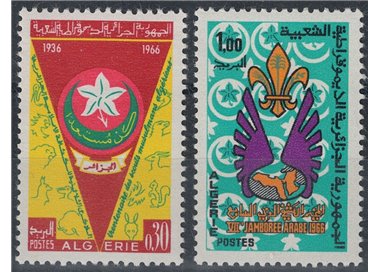 ALGERIA 1966 Local Scouting and Arab Jamboree 2v MNH**