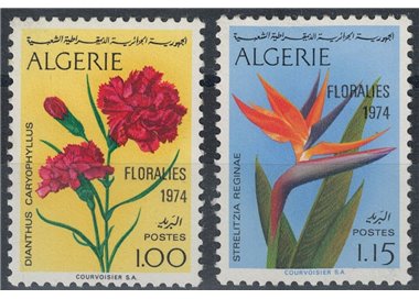 ALGERIA 1974 Floralies 2v MNH**