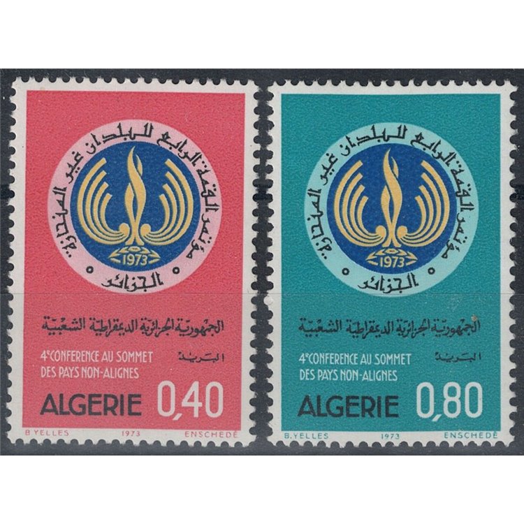 ALGERIA 1973 Movimento dei paesi non allineati 2v MNH**
