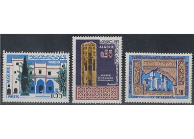ALGERIA 1967 Muslim art 3v MNH**