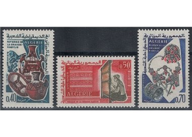 ALGERIA 1966 Crafts of Greater Kabylia 3v MNH**
