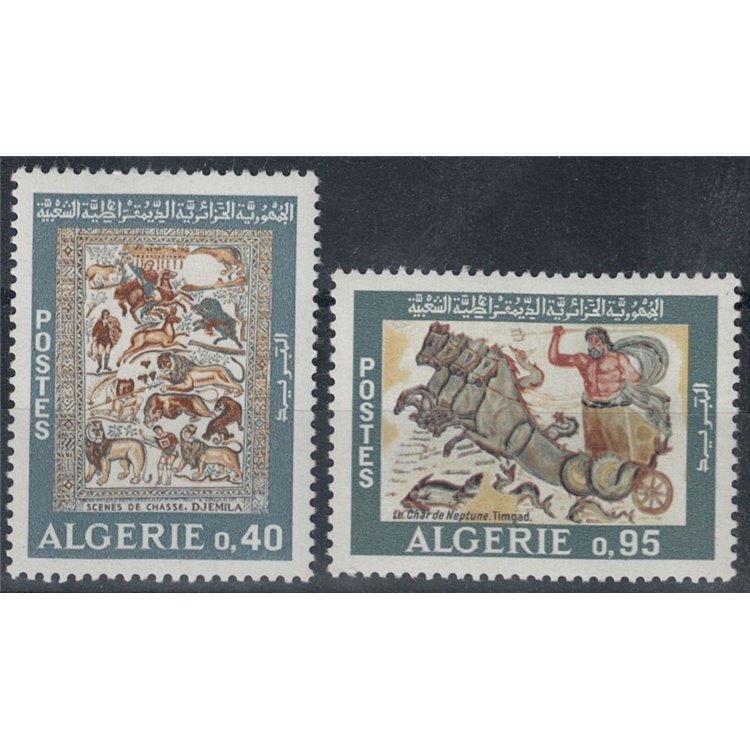 ALGERIA 1968 Mosaici romani 2v MNH**