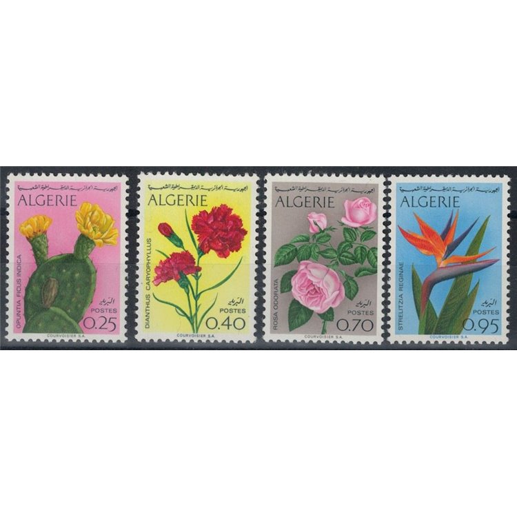 ALGERIA 1969 Fiori 4v MNH**