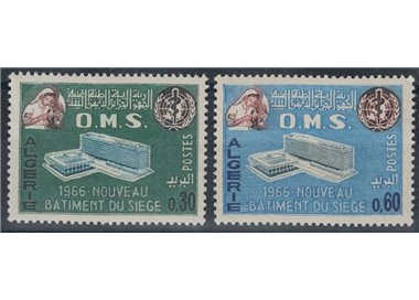 ALGERIA 1966 Organizzazione Mondiale della Sanità 2v MNH**
