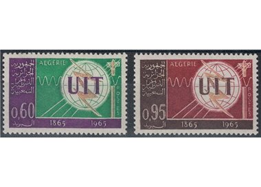 ALGERIA 1965 Centenario UIT 2v MNH**