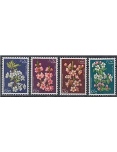 ALGERIA 1978 Fiori di alberi 4v MNH**