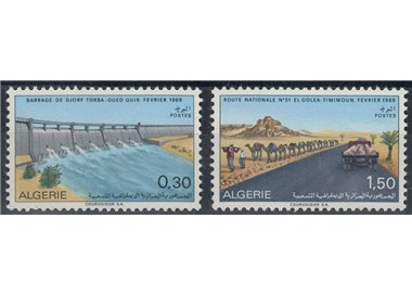 ALGERIA 1969 Development of the Sahara 2v MNH**