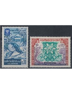 ALGERIA 1967 Giochi olimpici invernali 2v MNH**
