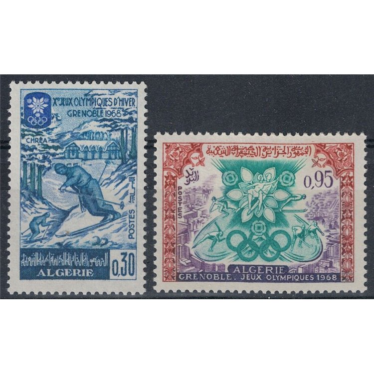 ALGERIA 1967 Giochi olimpici invernali 2v MNH**
