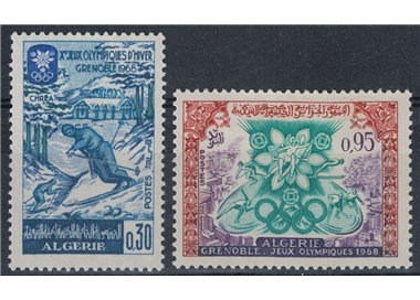 ALGERIA 1967 Winter Olympic Games 2v MNH**