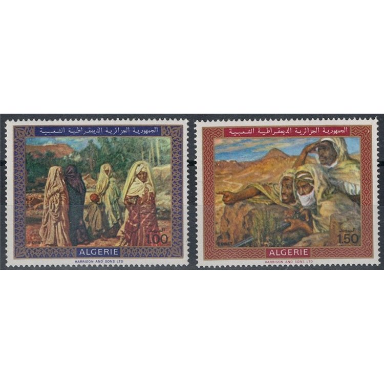 ALGERIA 1969 Etienne Alphonse Dinet 2v MNH**