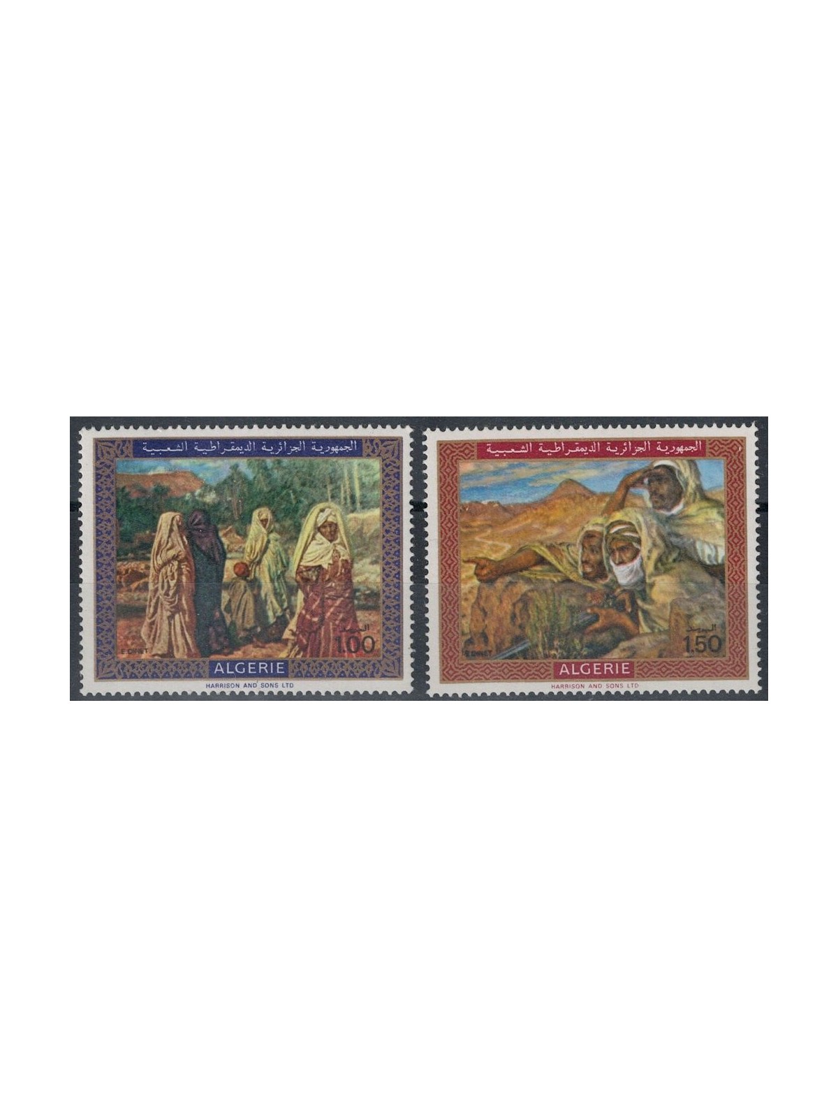 ALGERIA 1969 Etienne Alphonse Dinet 2v MNH**